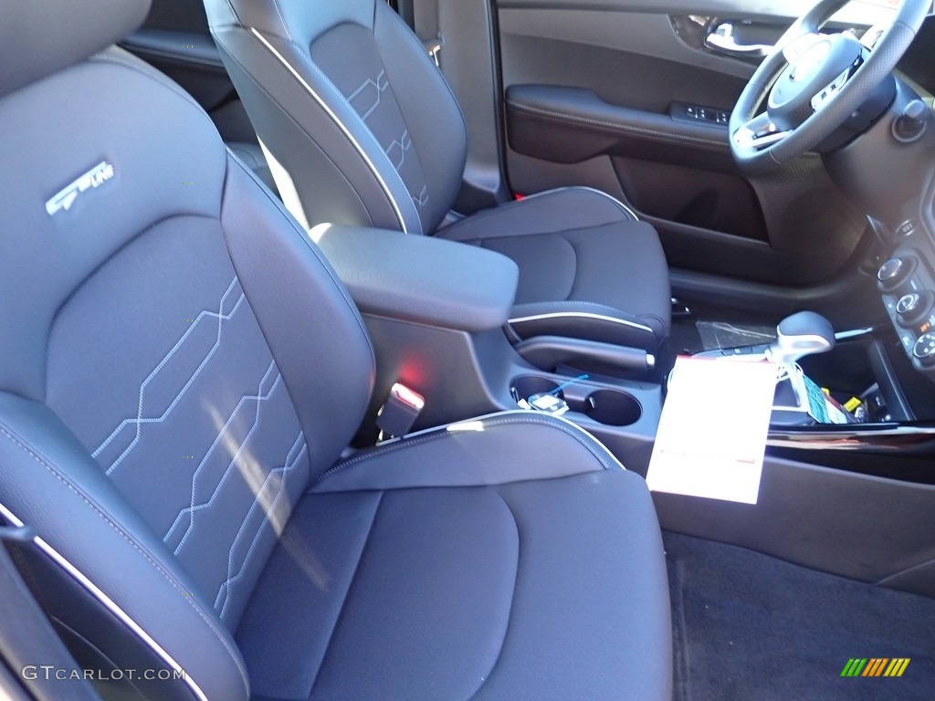 Black Interior 2021 Kia Forte GT-Line Photo #143204460