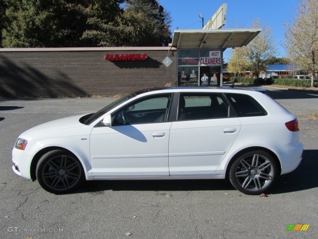 2010 A3 2.0 TFSI - Ibis White / Black photo #6