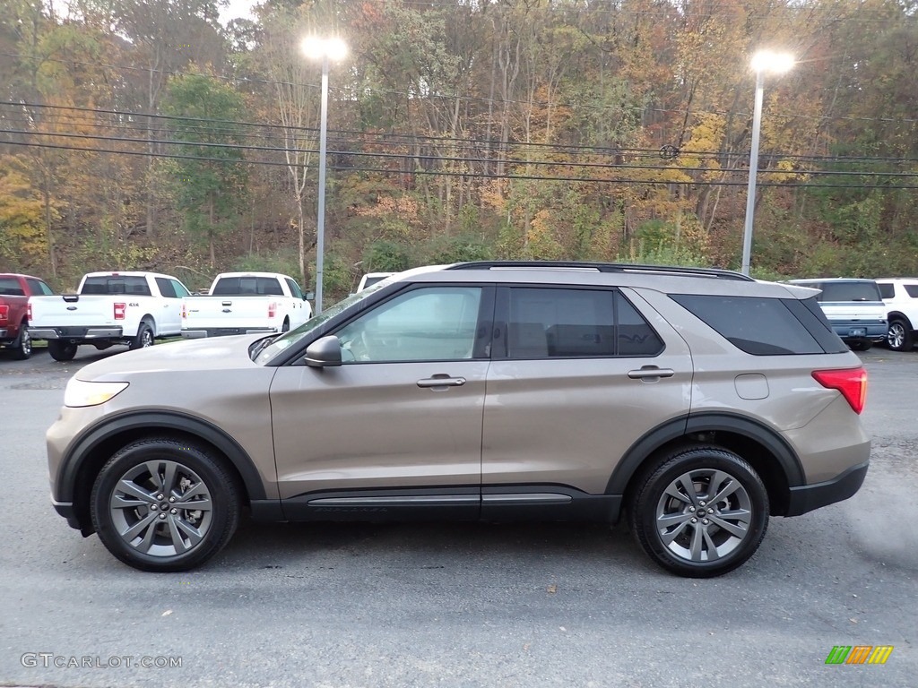 Stone Gray Metallic 2021 Ford Explorer XLT 4WD Exterior Photo #143205627