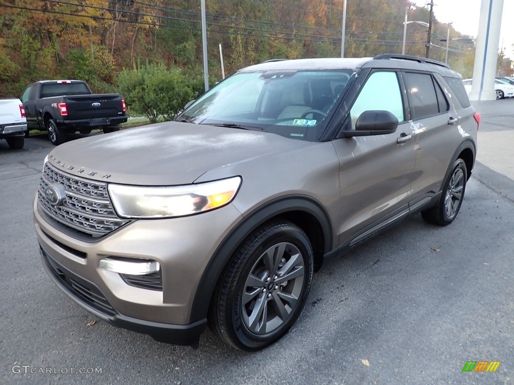 2021 Explorer XLT 4WD - Stone Gray Metallic / Light Slate photo #7