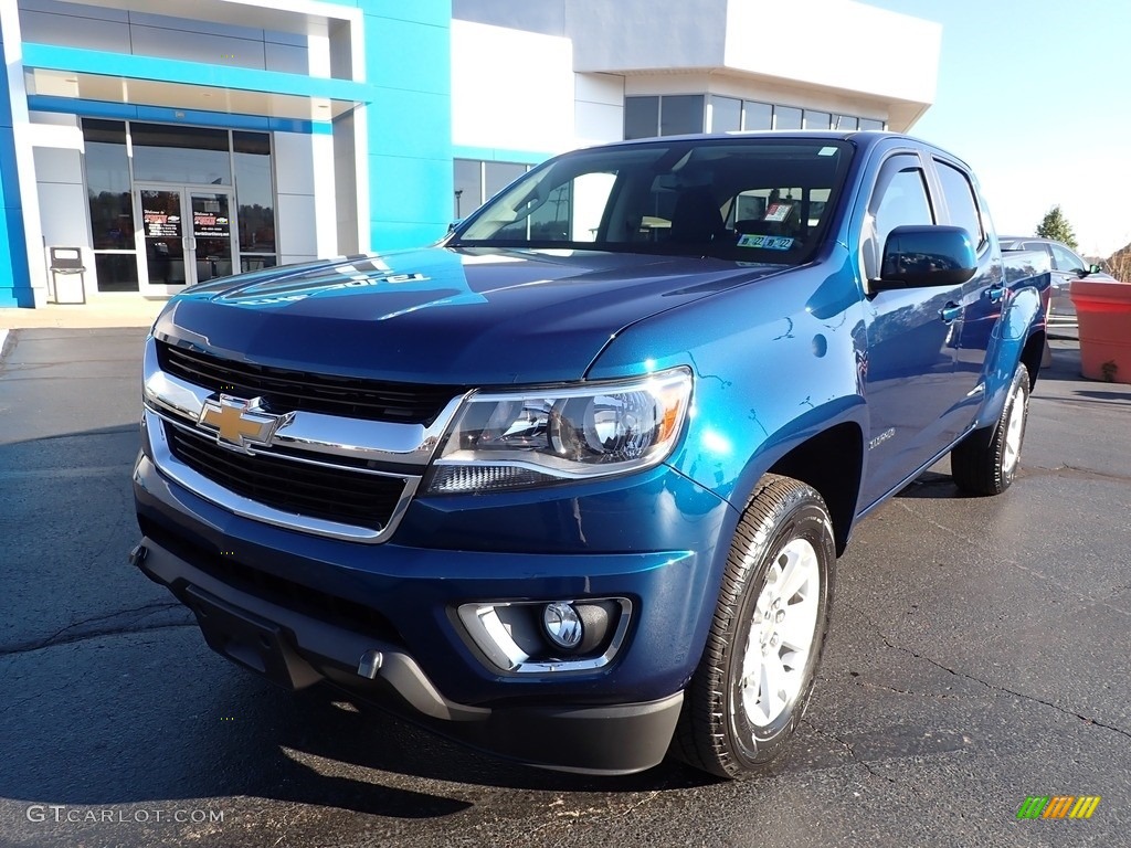 2019 Colorado LT Crew Cab 4x4 - Pacific Blue Metallic / Jet Black photo #2