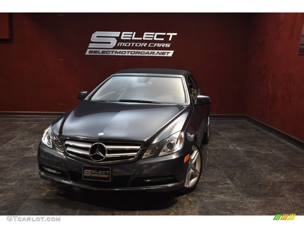 2013 E 350 Cabriolet - Steel Grey Metallic / Almond/Mocha photo #1