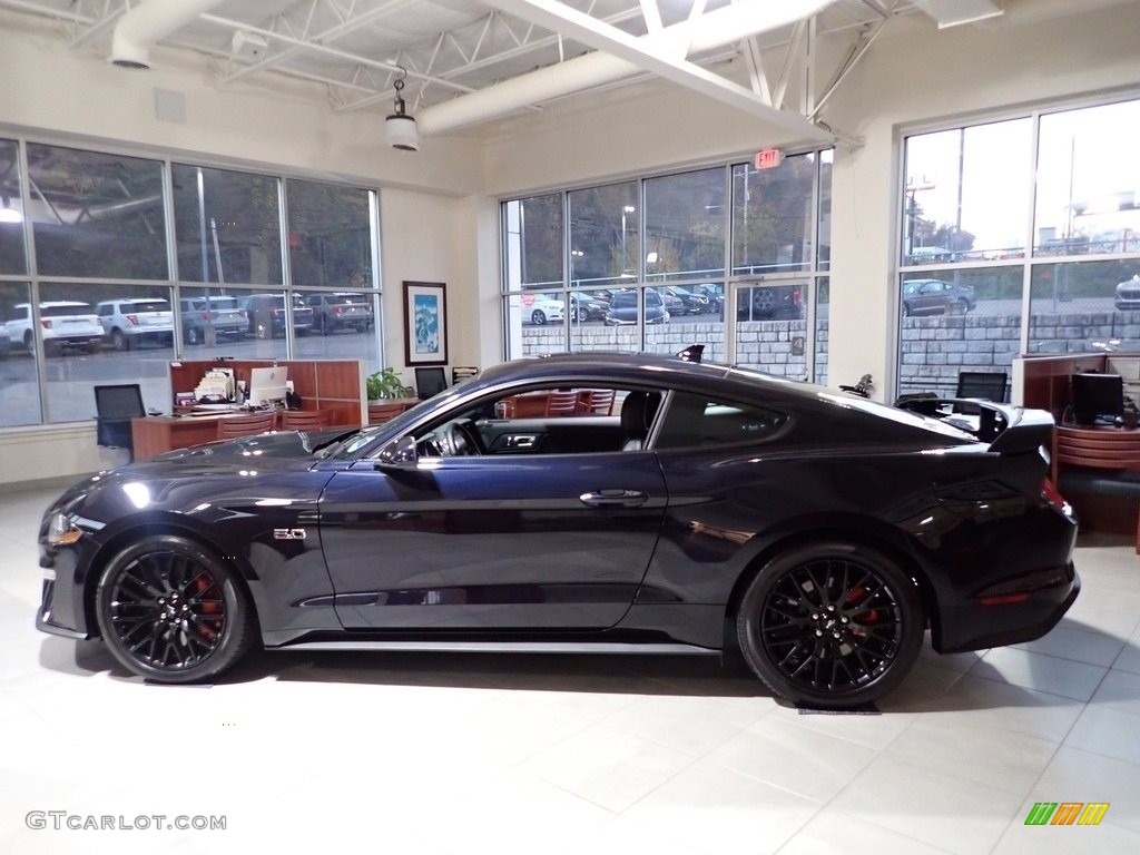 2021 Mustang GT Premium Fastback - Antimatter Blue Metallic / Ebony photo #5
