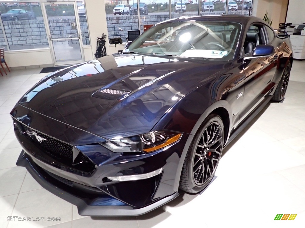 2021 Mustang GT Premium Fastback - Antimatter Blue Metallic / Ebony photo #6