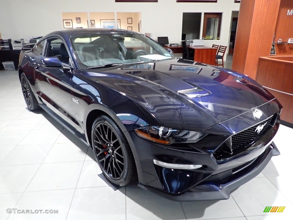 2021 Mustang GT Premium Fastback - Antimatter Blue Metallic / Ebony photo #8