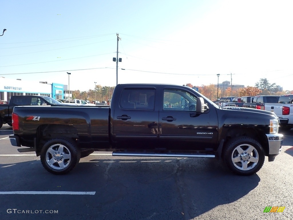Black 2014 Chevrolet Silverado 2500HD LTZ Crew Cab 4x4 Exterior Photo #143206896