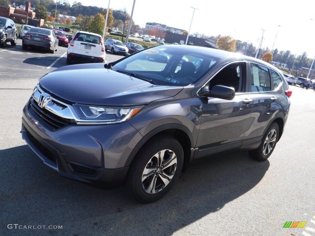 2018 CR-V LX AWD - Modern Steel Metallic / Black photo #4