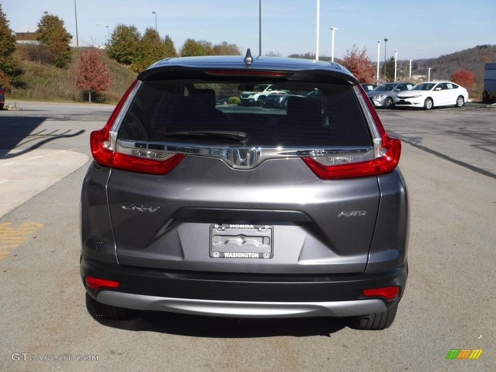 2018 CR-V LX AWD - Modern Steel Metallic / Black photo #7