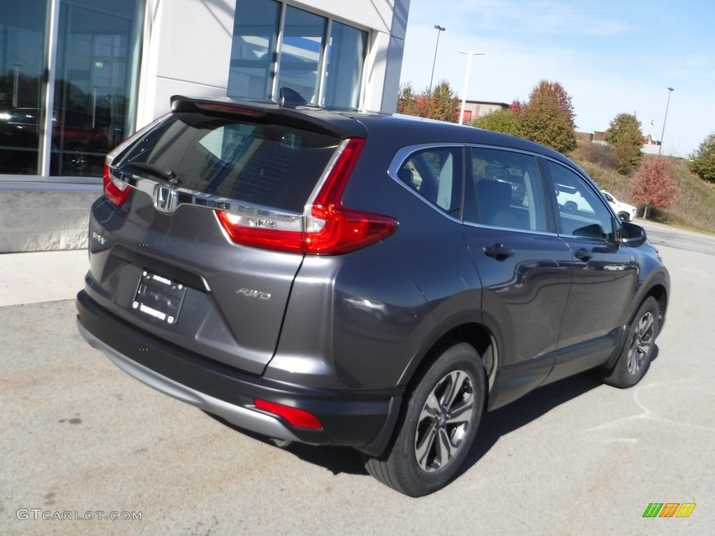 2018 CR-V LX AWD - Modern Steel Metallic / Black photo #8