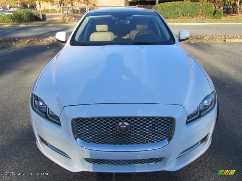 2016 XJ L 3.0 AWD - Polaris White / Cashew/Truffle photo #5