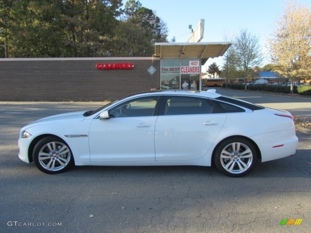2016 XJ L 3.0 AWD - Polaris White / Cashew/Truffle photo #7