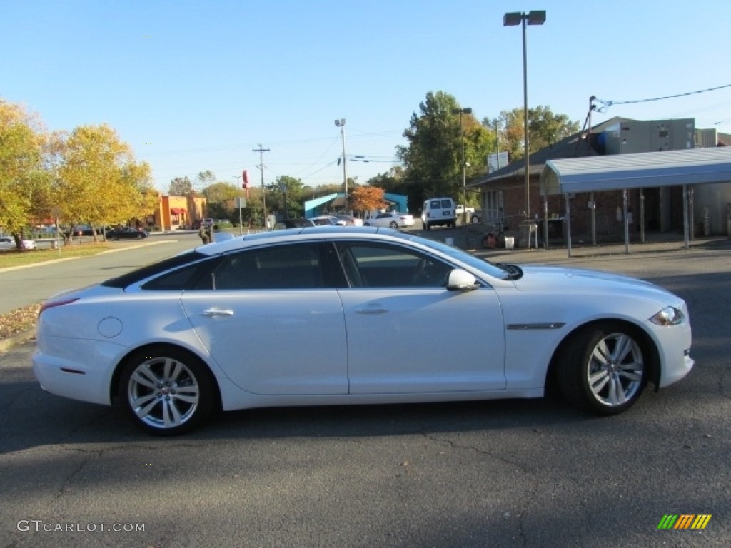 2016 XJ L 3.0 AWD - Polaris White / Cashew/Truffle photo #11