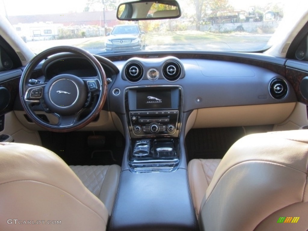2016 XJ L 3.0 AWD - Polaris White / Cashew/Truffle photo #13