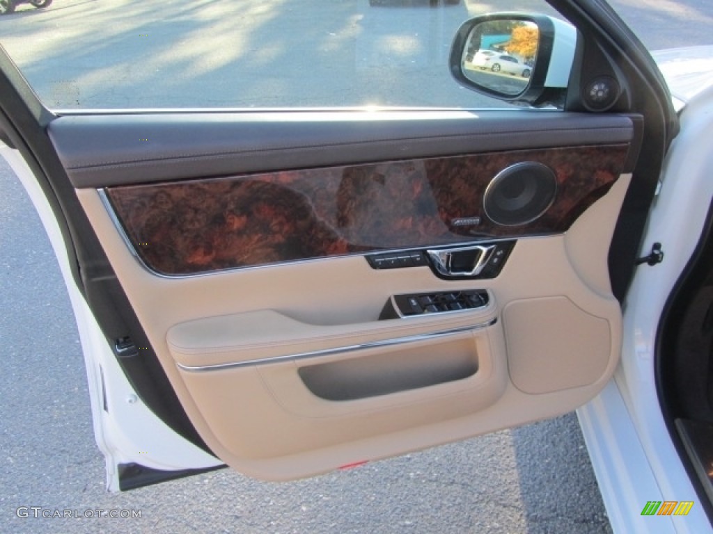 2016 XJ L 3.0 AWD - Polaris White / Cashew/Truffle photo #18