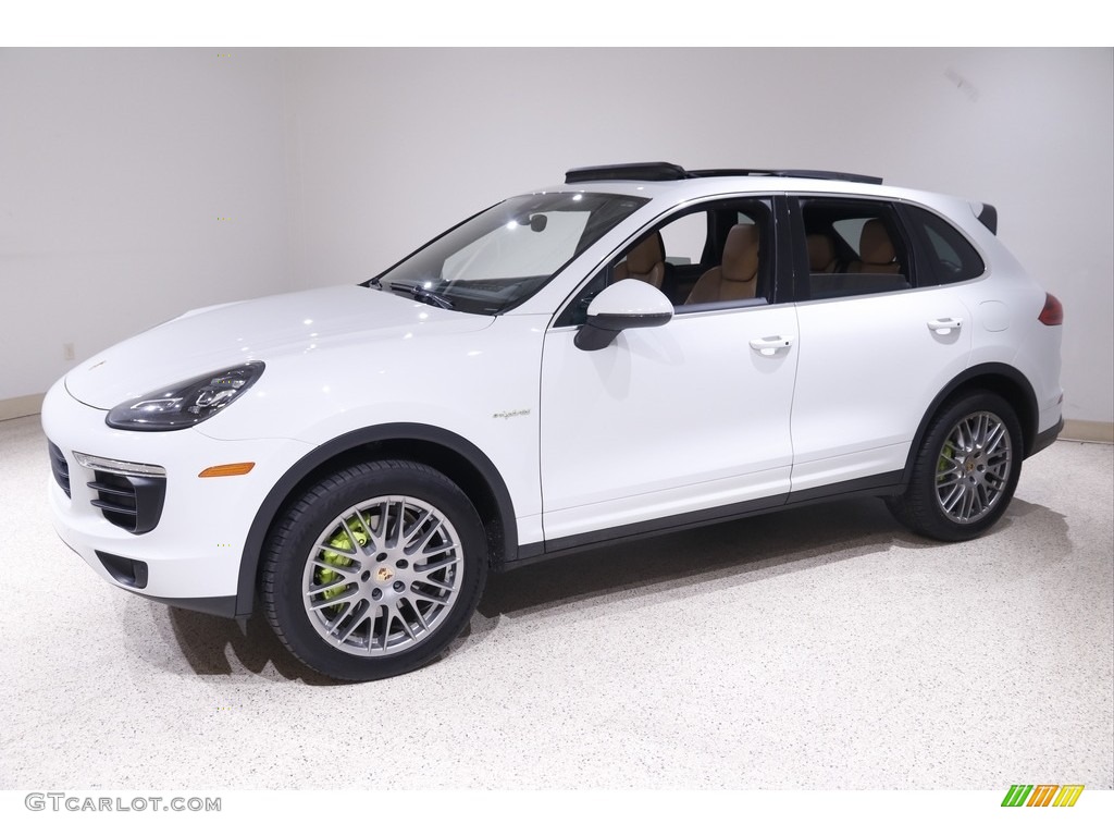 2016 Cayenne S E-Hybrid - White / Black/Luxor Beige photo #3