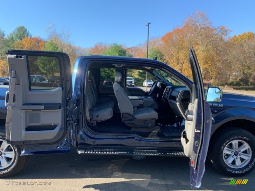 2019 F150 XLT SuperCab 4x4 - Blue Jeans / Earth Gray photo #27