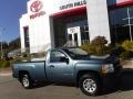 2008 Graystone Metallic Chevrolet Silverado 1500 Work Truck Regular Cab 4x4  photo #2