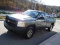 2008 Graystone Metallic Chevrolet Silverado 1500 Work Truck Regular Cab 4x4  photo #11