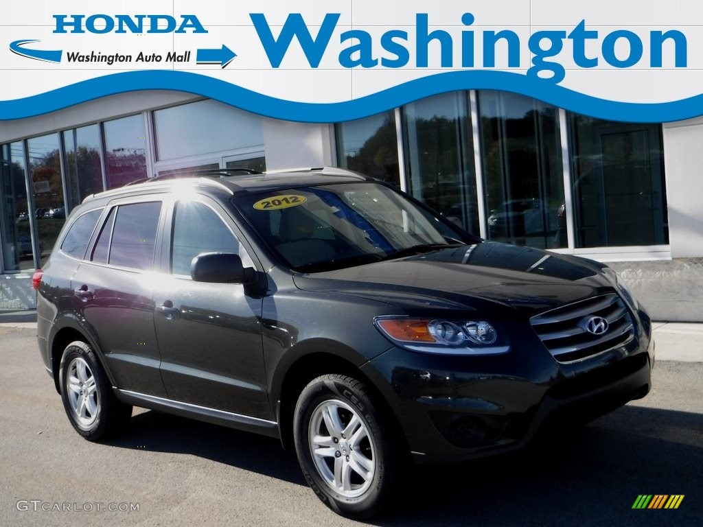 2012 Santa Fe GLS - Black Forest Green / Beige photo #1
