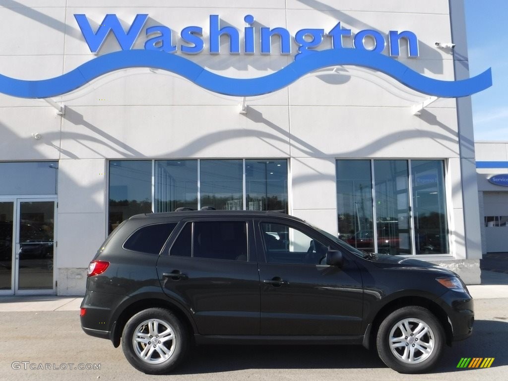 2012 Santa Fe GLS - Black Forest Green / Beige photo #2