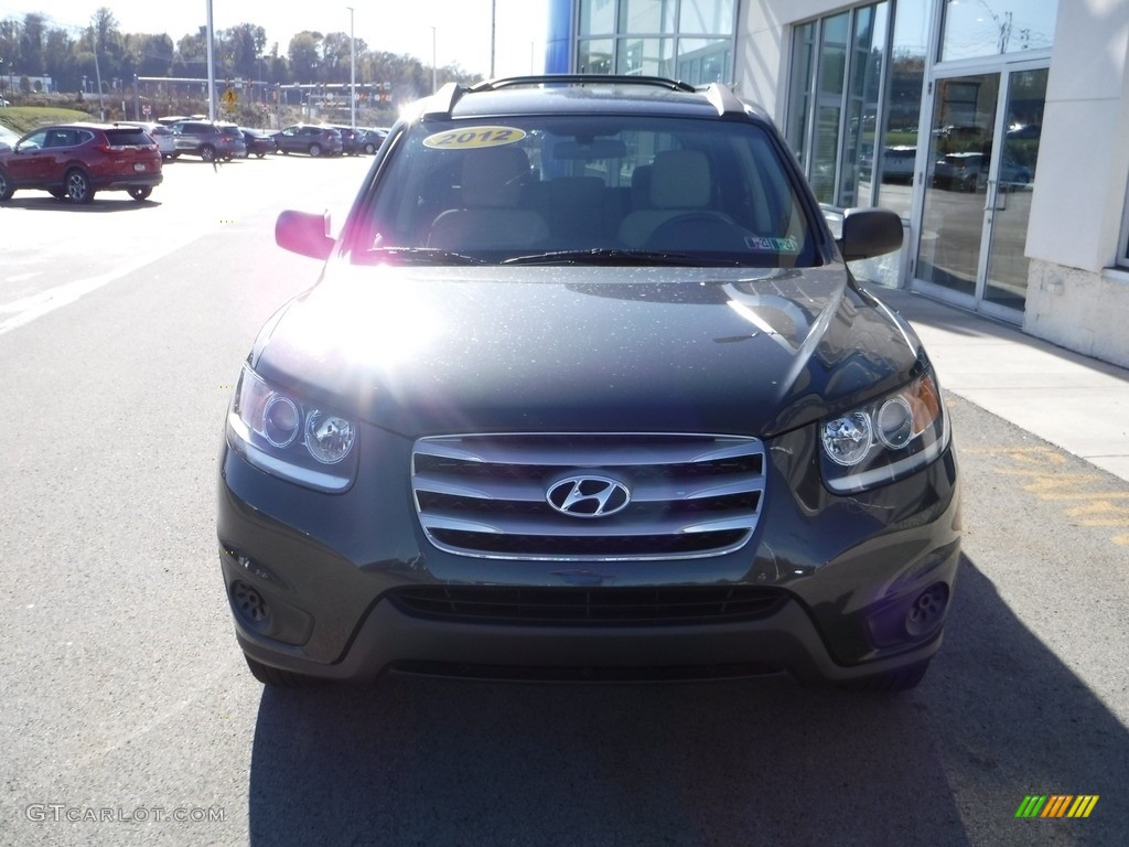 2012 Santa Fe GLS - Black Forest Green / Beige photo #4