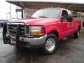2000 Red Ford F350 Super Duty XLT Extended Cab  photo #1