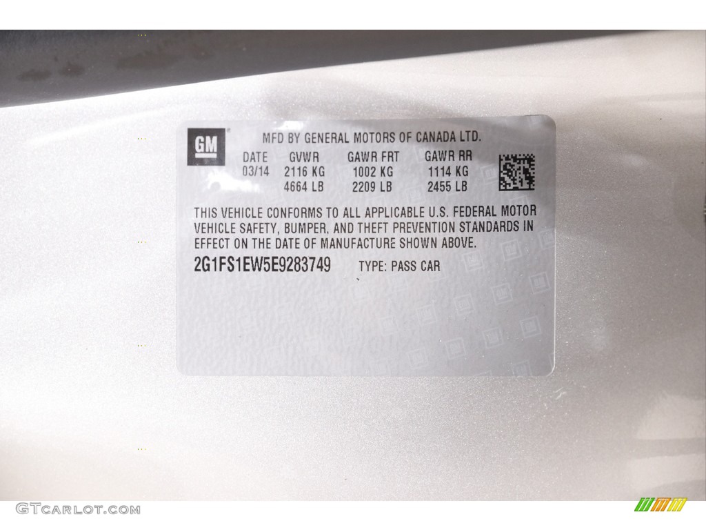 2014 Camaro SS Coupe - Silver Ice Metallic / Gray photo #19