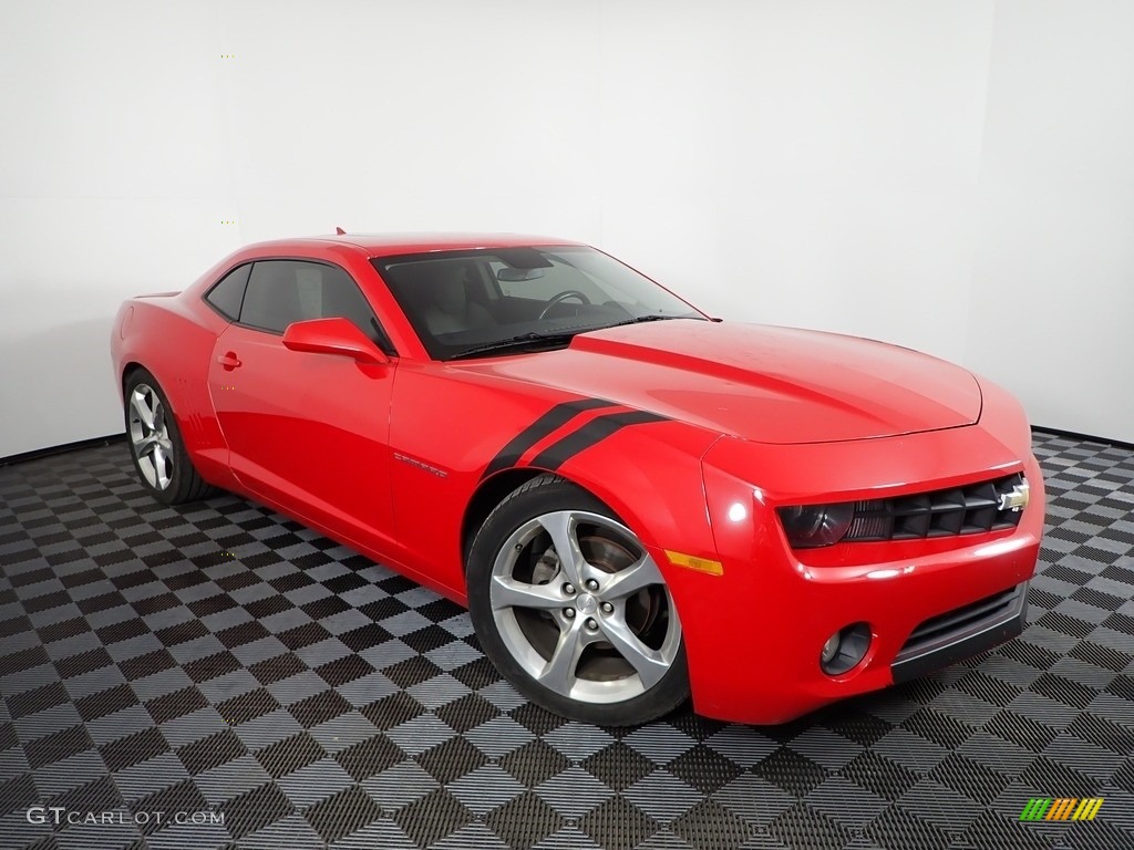 2013 Camaro LT Coupe - Victory Red / Gray photo #4