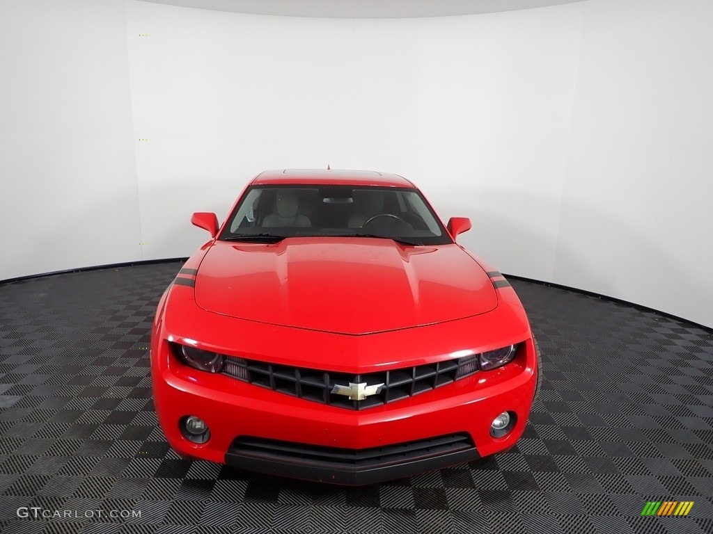 2013 Camaro LT Coupe - Victory Red / Gray photo #6