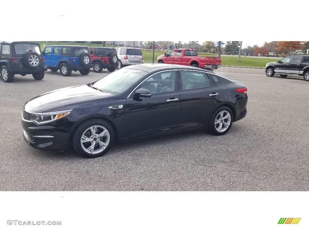 2016 Optima EX - Ebony Black / Black photo #10