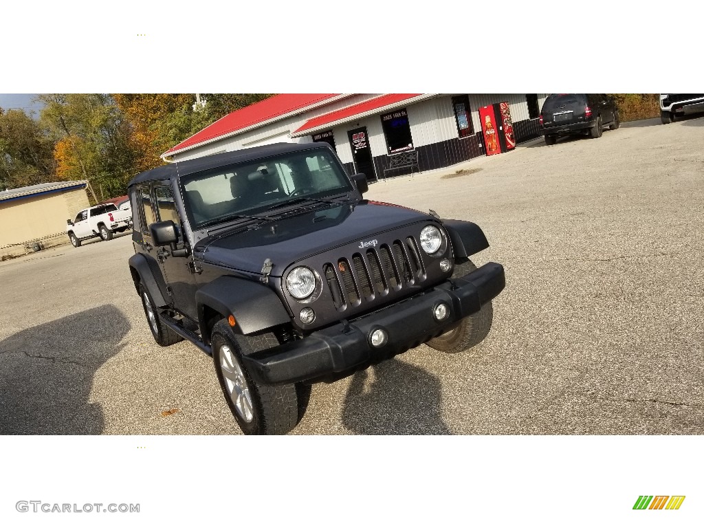 2016 Wrangler Unlimited Sport 4x4 - Rhino / Black photo #2