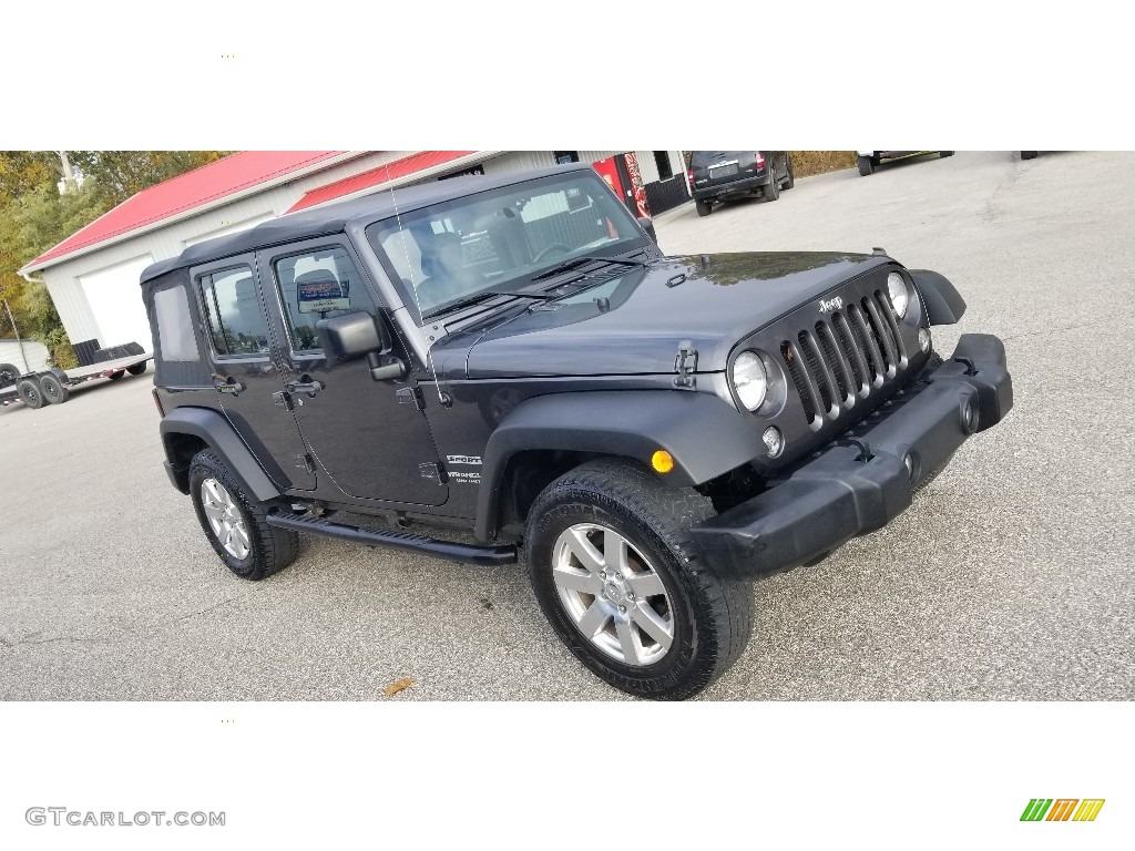 2016 Wrangler Unlimited Sport 4x4 - Rhino / Black photo #17