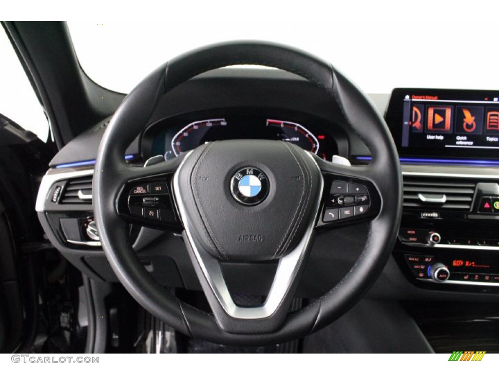2020 5 Series 530i Sedan - Jet Black / Black photo #12