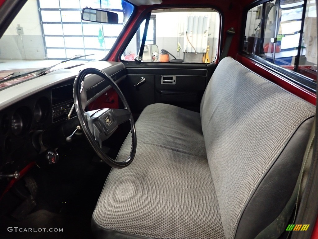 Charcoal Interior 1981 Chevrolet C/K K10 Custom Deluxe Regular Cab 4x4 Photo #143219421