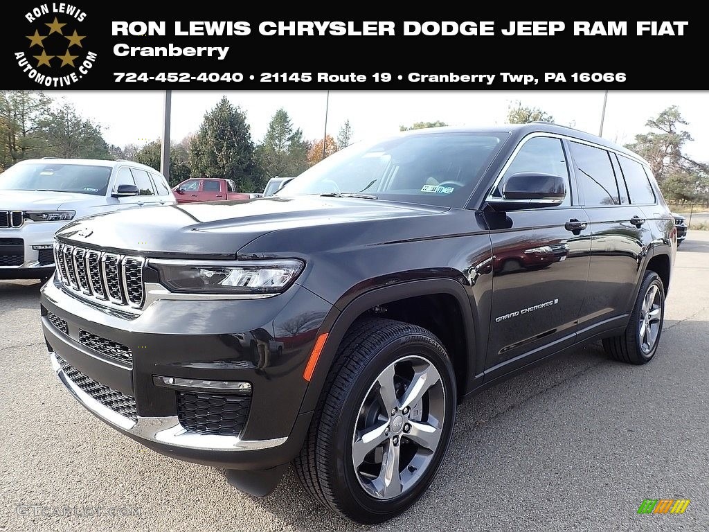 2021 Grand Cherokee L Limited 4x4 - Rocky Mountain Pearl / Black photo #1