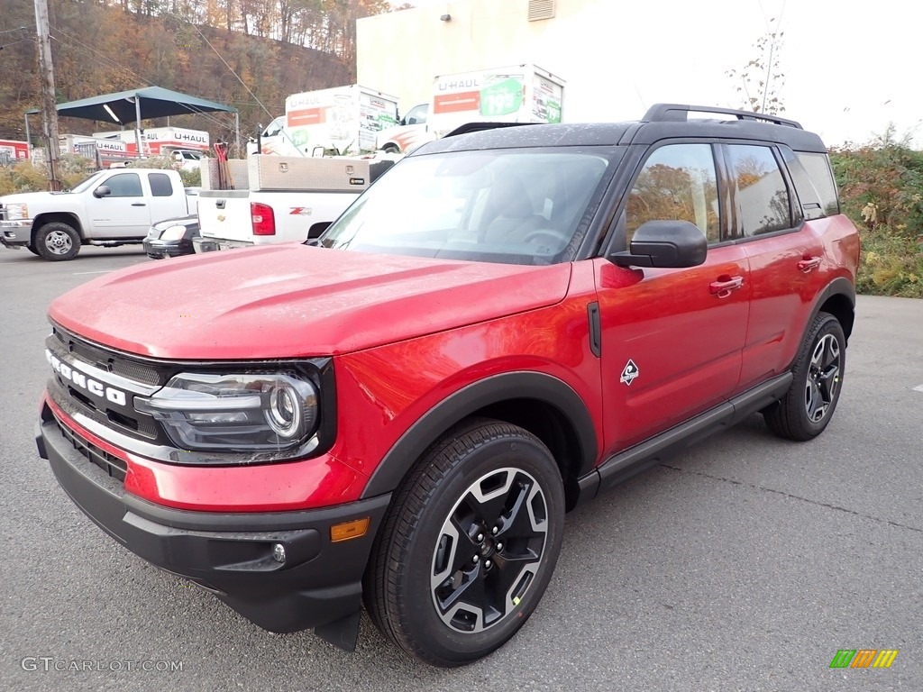 Rapid Red Metallic 2021 Ford Bronco Sport Outer Banks 4x4 Exterior Photo #143219628