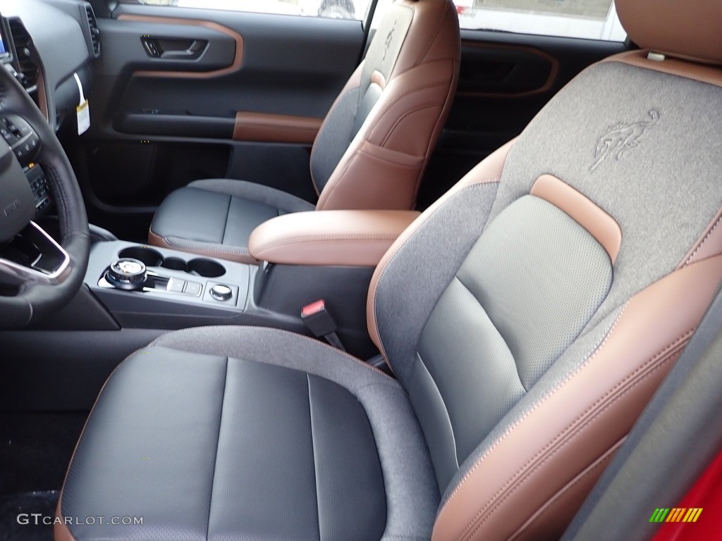 Ebony/Roast Interior 2021 Ford Bronco Sport Outer Banks 4x4 Photo #143219703