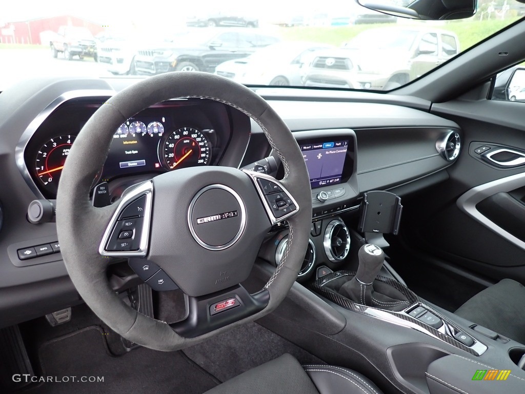 Jet Black Interior 2021 Chevrolet Camaro SS Coupe Photo #143221290