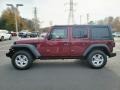 2021 Snazzberry Pearl Jeep Wrangler Unlimited Sport 4x4  photo #3