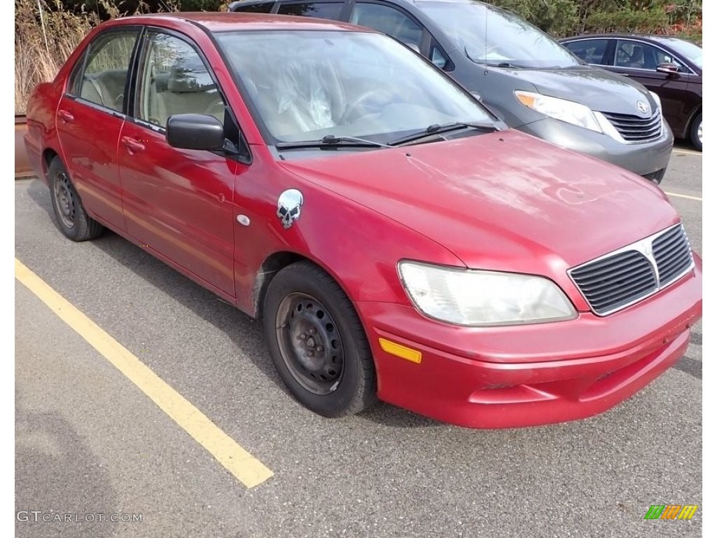 2003 Lancer ES - Rio Red Pearl / Tan photo #1