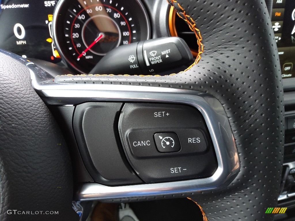 2021 Jeep Gladiator Mojave 4x4 Black Steering Wheel Photo #143226075