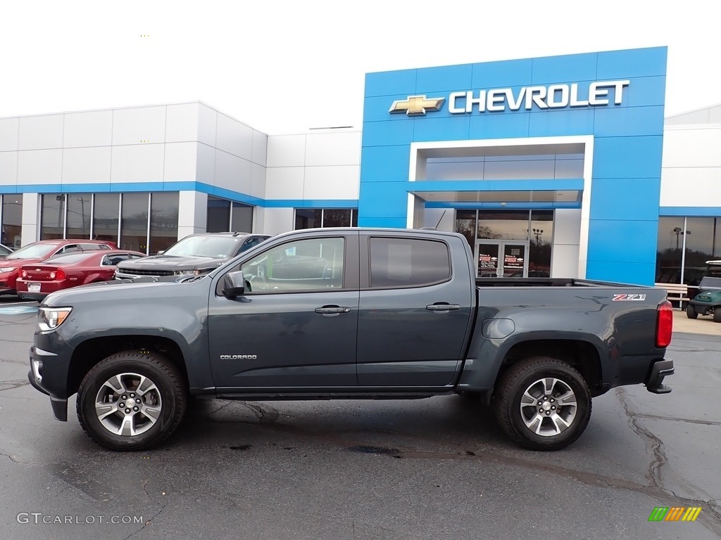 Shadow Gray Metallic 2019 Chevrolet Colorado Z71 Crew Cab 4x4 Exterior Photo #143226366