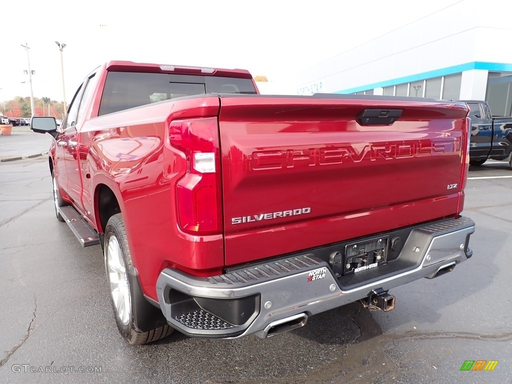 2019 Silverado 1500 LTZ Double Cab 4WD - Cajun Red Tintcoat / Gideon/Very Dark Atmosphere photo #5