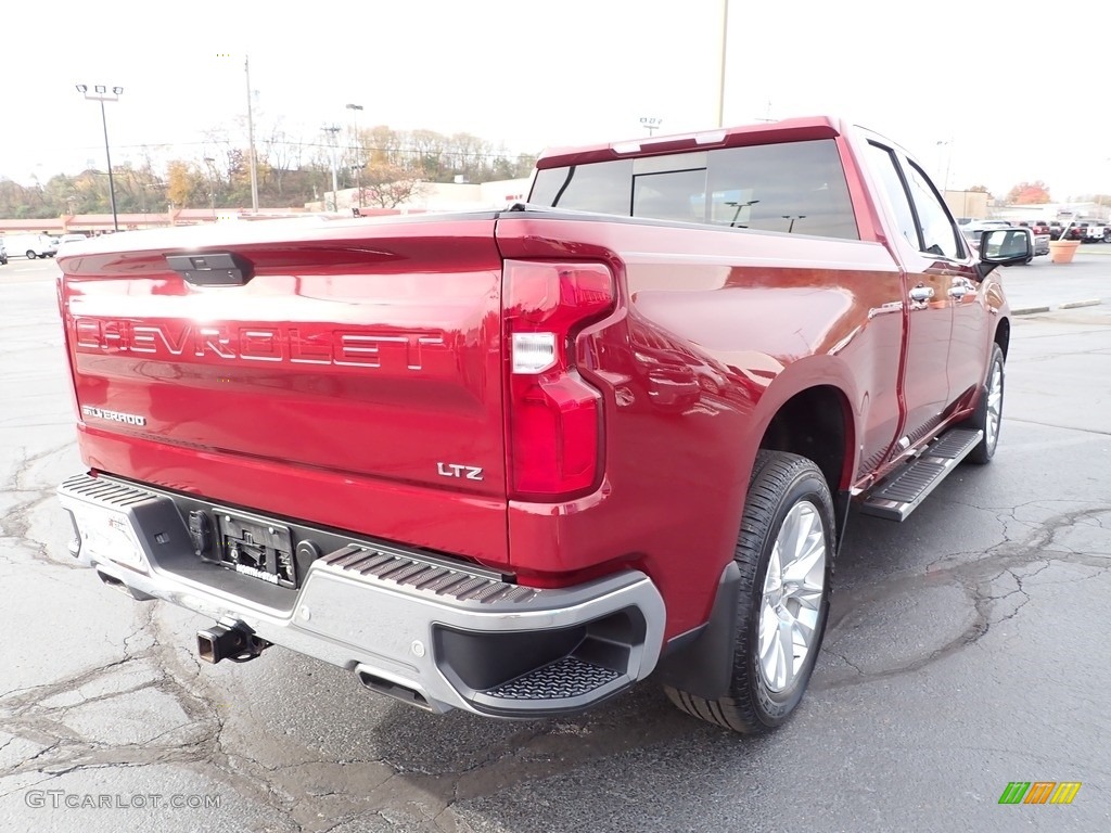 2019 Silverado 1500 LTZ Double Cab 4WD - Cajun Red Tintcoat / Gideon/Very Dark Atmosphere photo #7