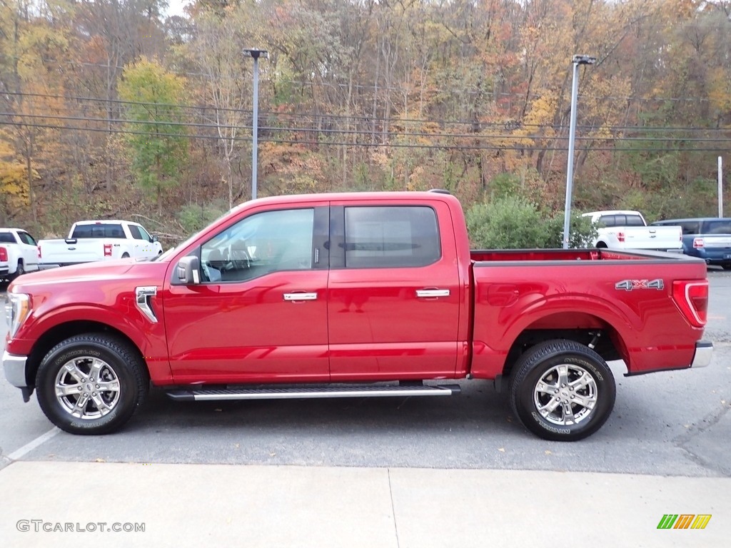 2021 F150 XLT SuperCrew 4x4 - Rapid Red / Medium Dark Slate photo #5