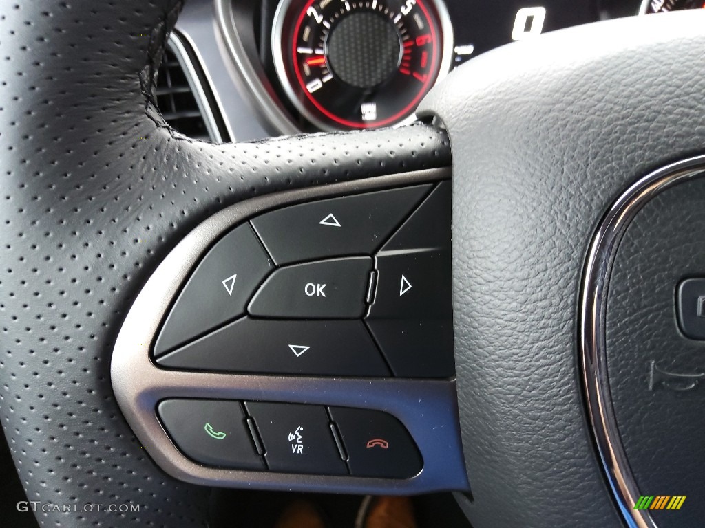 2021 Dodge Challenger R/T Scat Pack Black Steering Wheel Photo #143227710