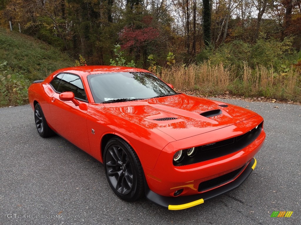 2021 Challenger R/T Scat Pack - Go Mango / Black photo #6