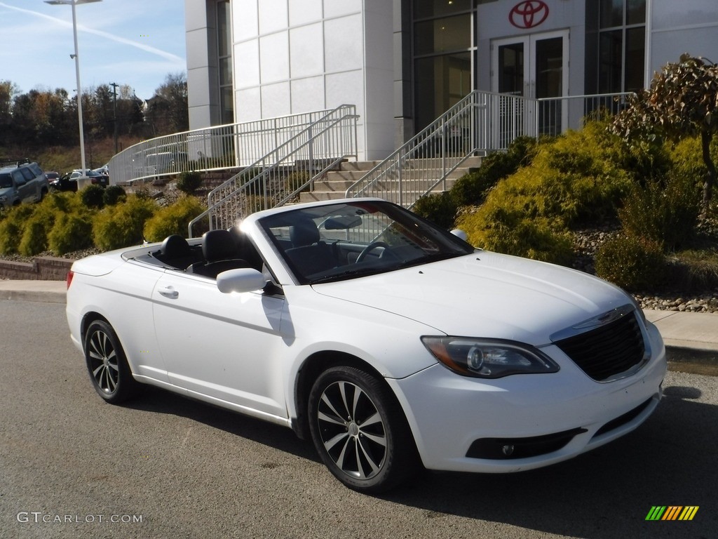 2012 200 S Convertible - Bright White / Black photo #1