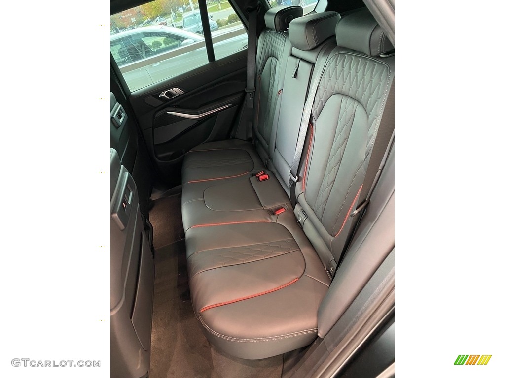 2022 BMW X5 xDrive40i Black Vermillion Edition Rear Seat Photo #143229501