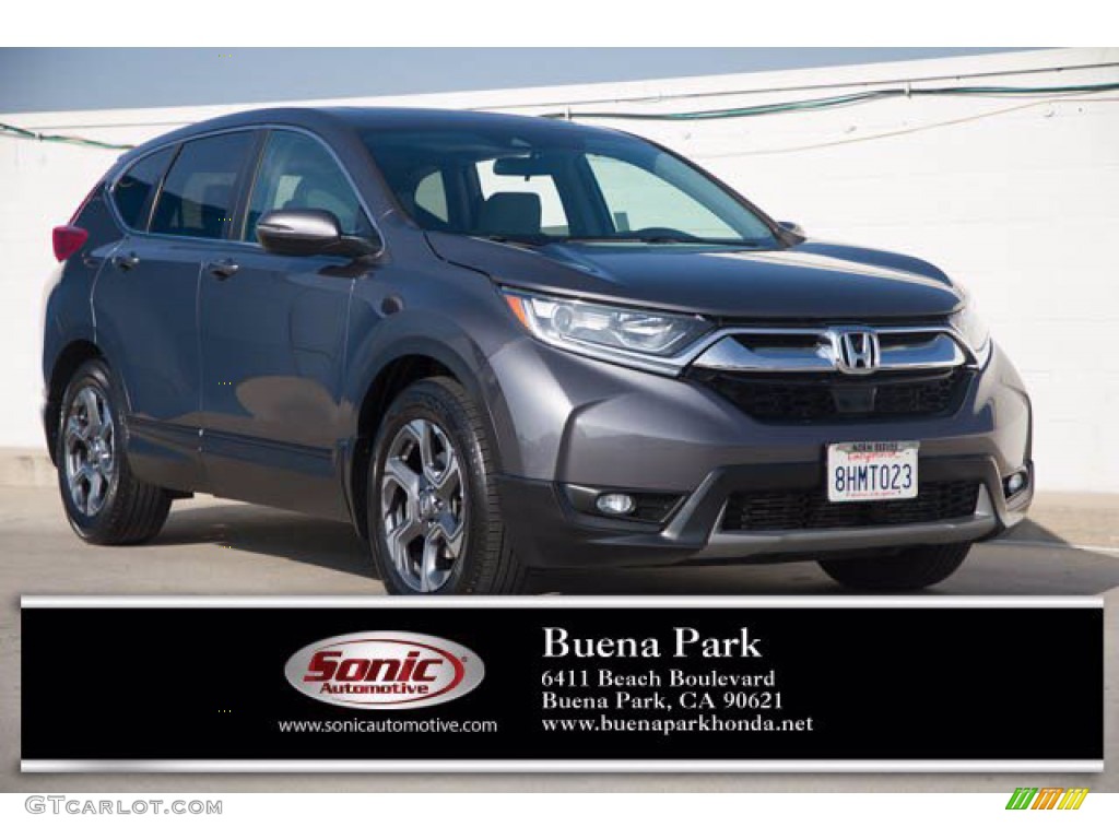 2018 CR-V EX - Modern Steel Metallic / Gray photo #1